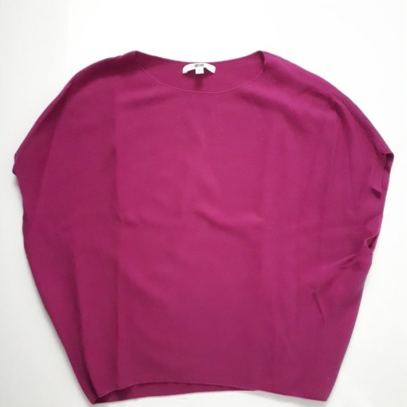Uniqlo Magenta Cotton Knit Top - Picture 1 of 4